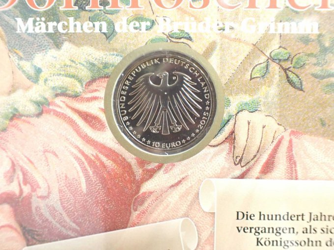 Nennwertseite der Münze (Dornröschen)