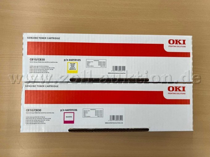 Toner Gelb und Magenta
