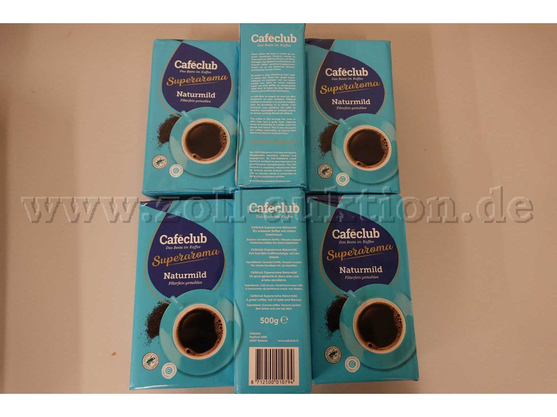 6 Pakete Kaffee Cafeclub Superaroma Naturmild