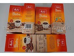 6 Pakete Kaffee Melitta Bistro, gemahlen á 500g, ovp.
MHD 01.06.2026