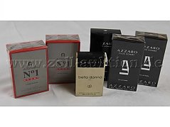6 Parfum der Marken „Azzaro“, „Aigner“ und „Bugatti“