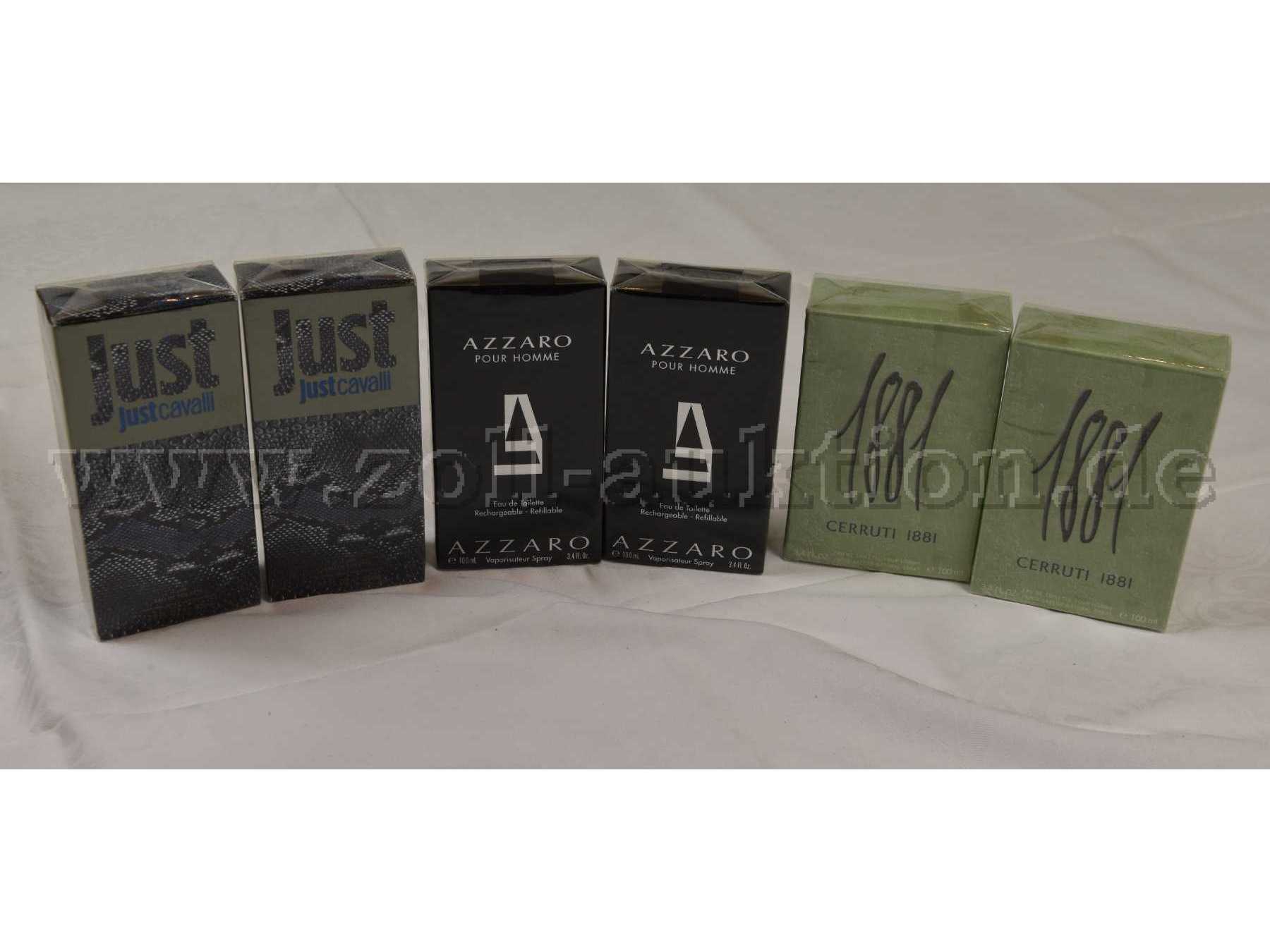 6 Parfum der Marken „Azzaro“, „Just“ und „Cerruti“
