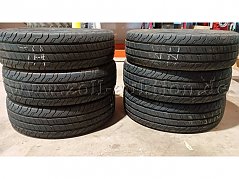 Ansicht aller Reifen lagernd auf Palette