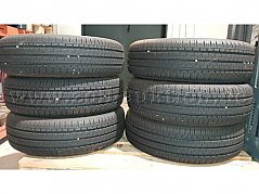 Ansicht aller Reifen lagernd auf Palette