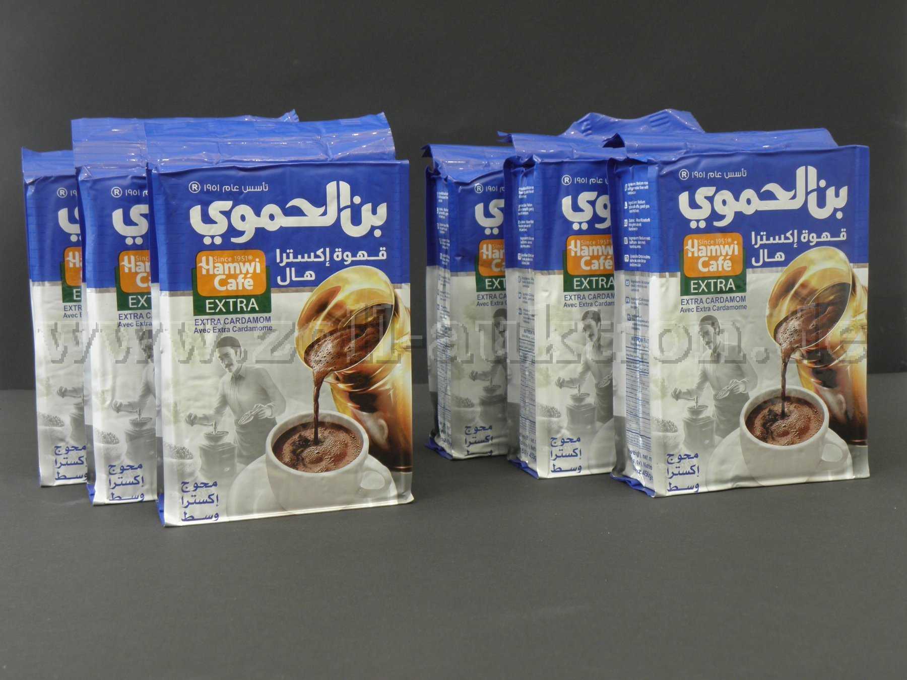 6 Stück Kaffee Hamwi Extra Kardamom a 450g
