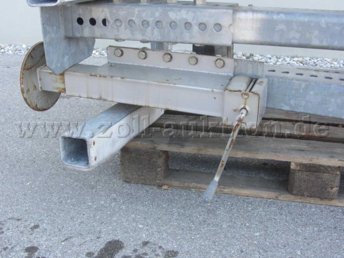 Stützfuß mit Getriebe, Seitenansicht