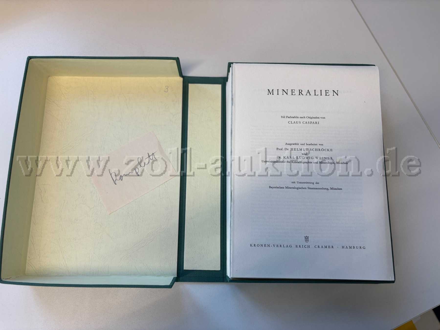 Sammlung Mineralien - Dr. H. Schröcke, Dr. K. L. Weiner