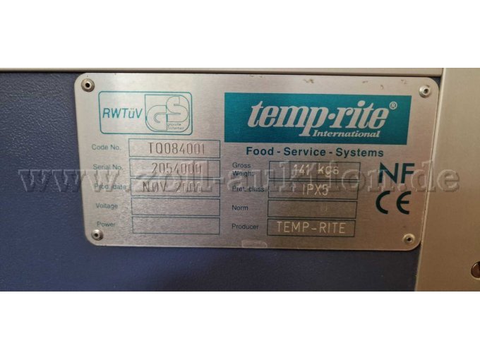 Typenschild Thermowagen