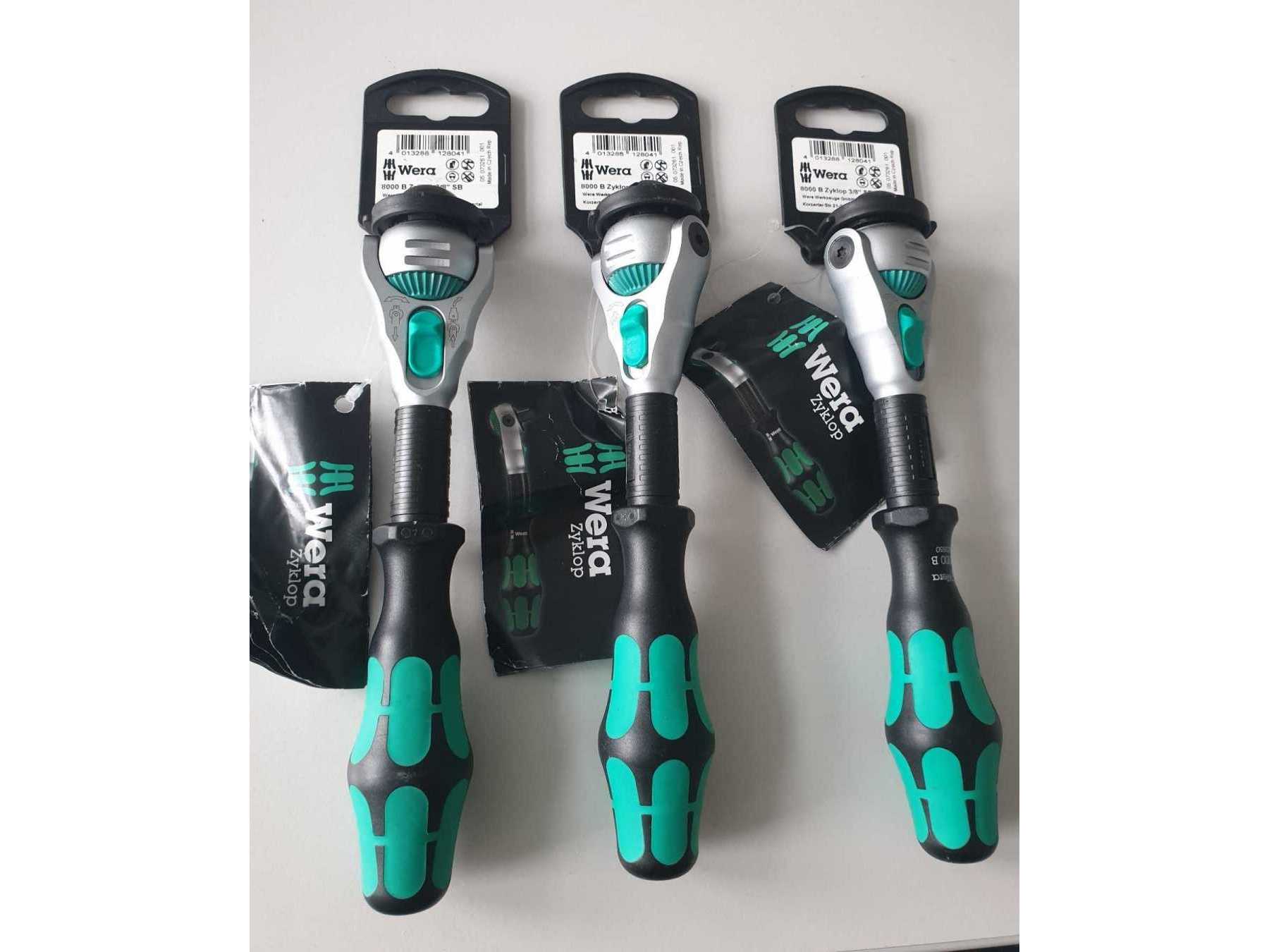 Wera 8000 B SB Zyklop-Knarren mit Antrieb, 3/8 Zoll x 199 m