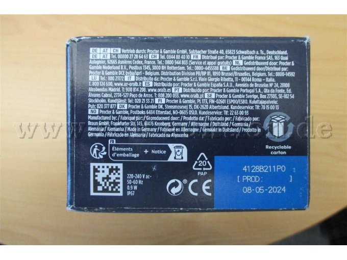 Beschreibung zu Oral B Pro Series 1 (2.Verpackung)