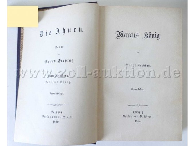 6 antiquarische Bände - Die Ahnen von Gustav Freytag, 1888 - 1891 – foto 11 – kavel bij Zoll-Auktion, Dresden