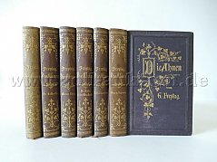 6 antiquarische Bände - Die Ahnen von Gustav Freytag, 1888 - 1891