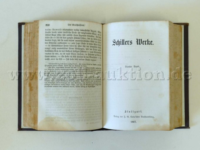6 antiquarische Bücher - Schillers Werke in 12 Bänden, 1867 – foto 7 – kavel bij Zoll-Auktion, Dresden