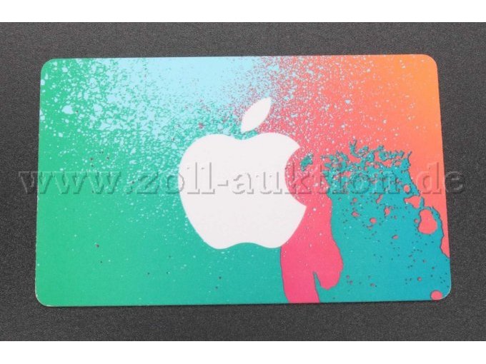Rückansicht der 50 EUR iTunes-Karte