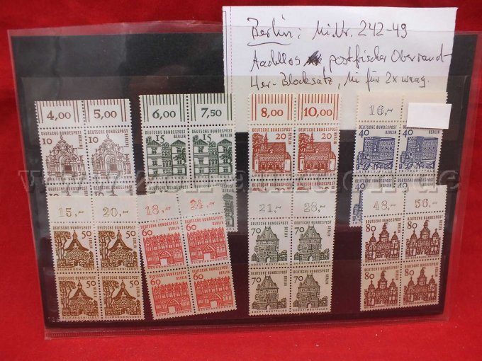 Detailaufnahme der Briefmarke
Michel Nr. 242-49