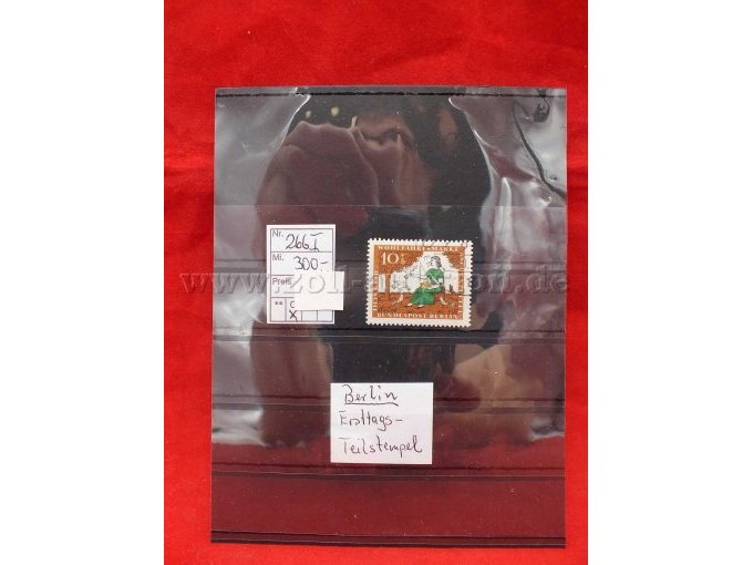 Detailaufnahme der Briefmarke
Michel Nr. 266 I