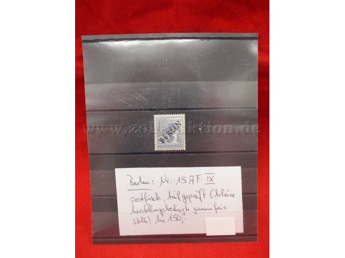 Detailaufnahme der Briefmarke
Michel Nr. 15AF IX