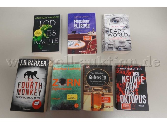 Konvolut aus 7 Büchern,
Gesamtansicht