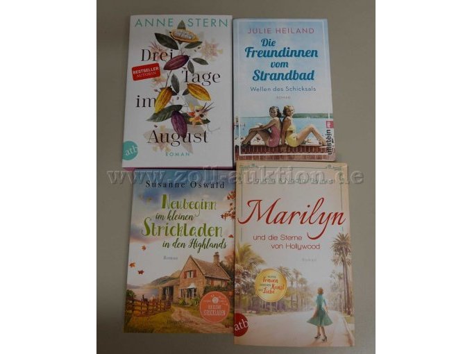 Konvolut aus 7 Büchern, Romane,
Teilansicht von 4 Büchern