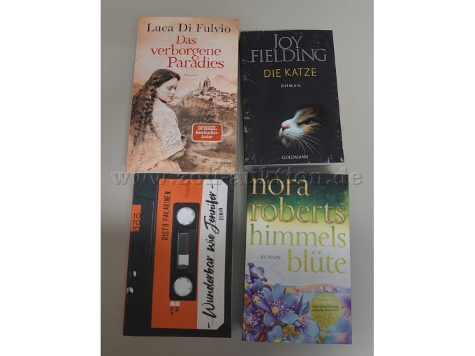 Konvolut aus 7 Büchern, Romane,
Teilansicht von 4 Büchern