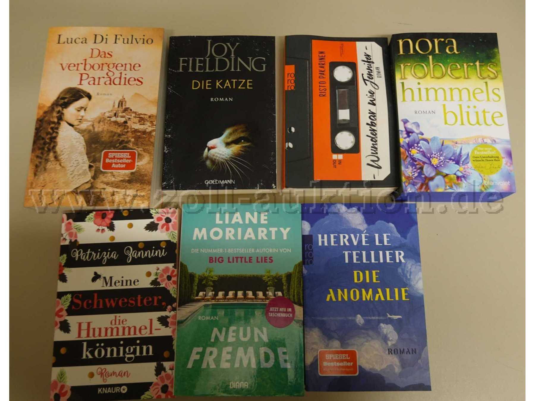 Konvolut aus 7 Büchern, Romane,
Gesamtansicht