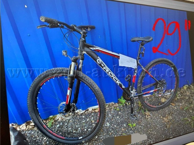 Mountainbike, E-Rock: 29 Zoll, Farbe: schwarz-grau-rot, mit Gangschaltung