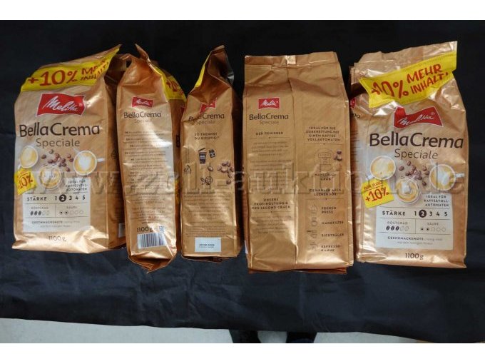 7 Beutel Kaffeebohnen Melitta Bella Crema Speciale 1,1 Kg
MHD 22.06.2025
Draufsicht