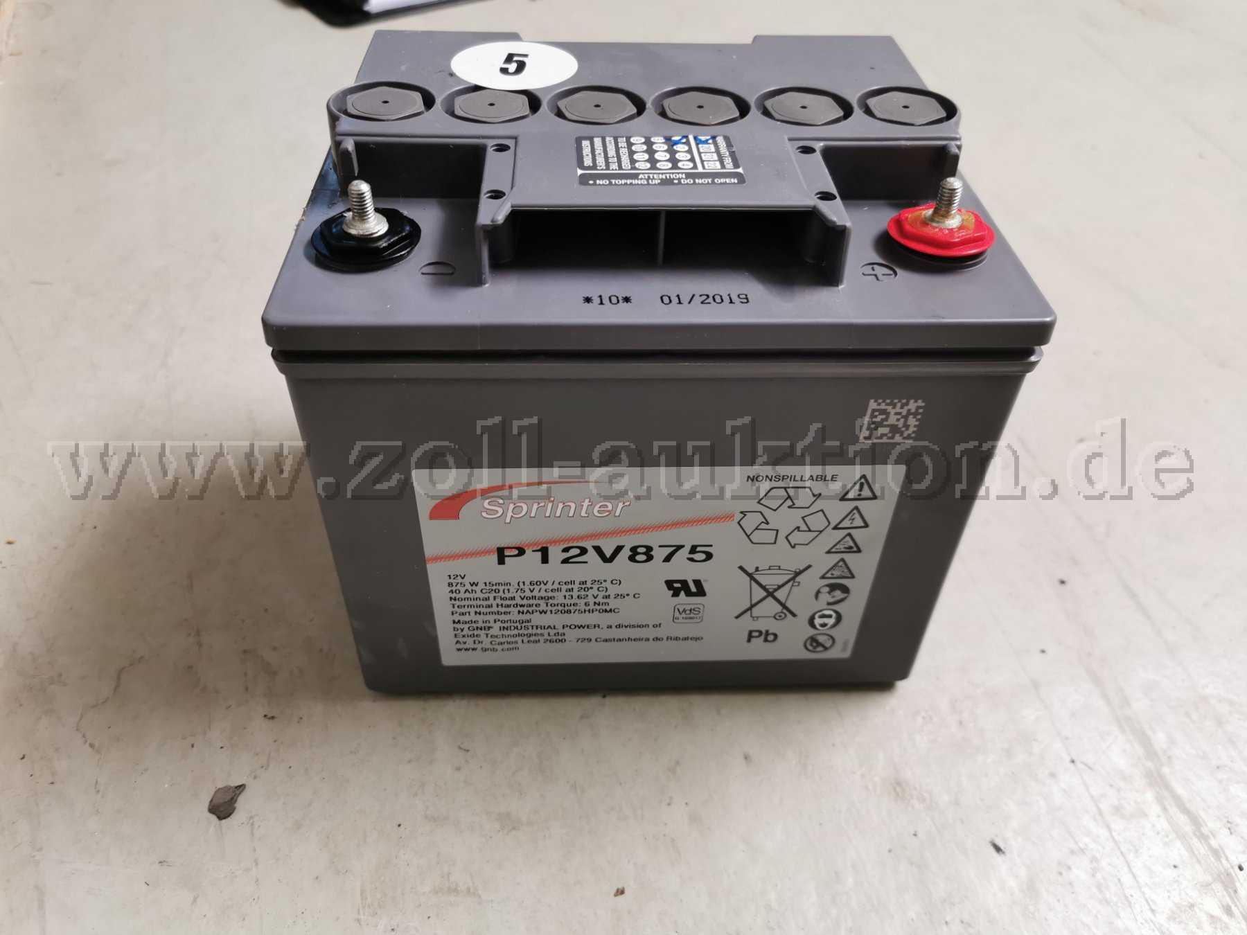 Speicherbatterie  P12V875