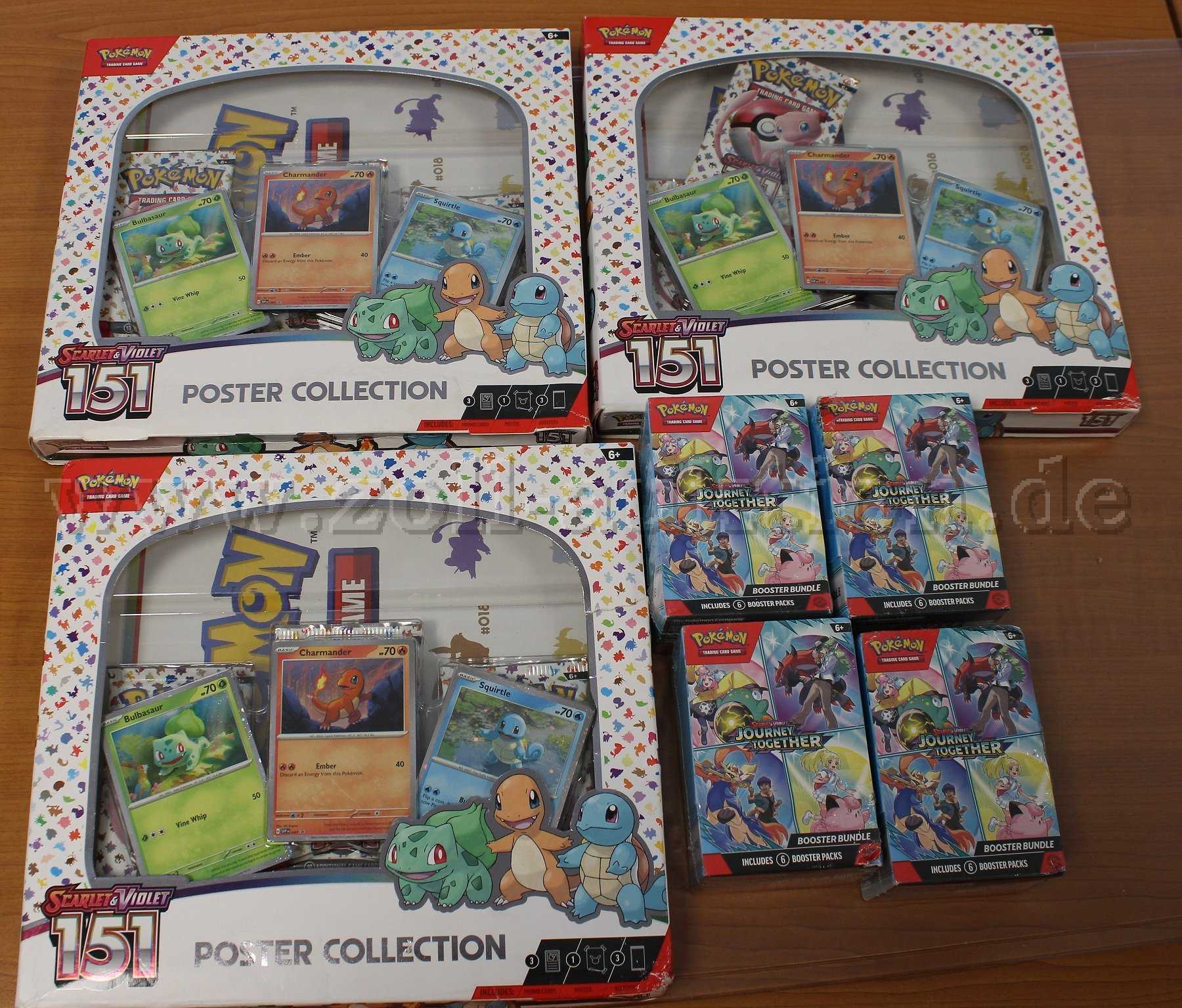 7 Teile Pokemon Poster Collection 151 Scarlet&Violet + Journey Together - Englisch