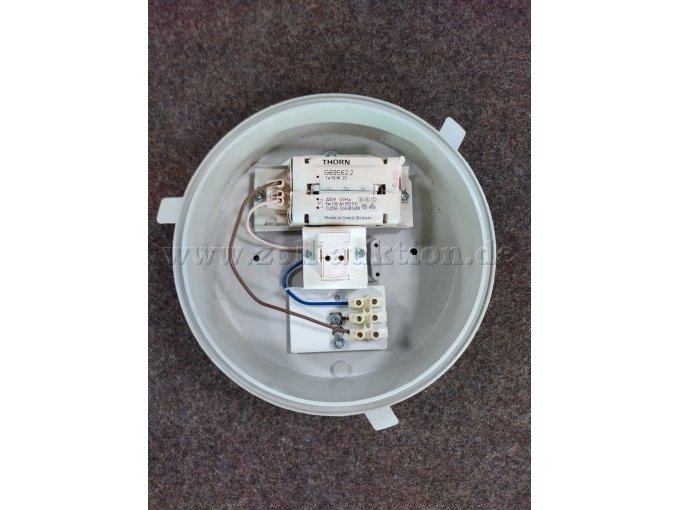 Vorschaltgerät, Sockel und Anschlussklemme