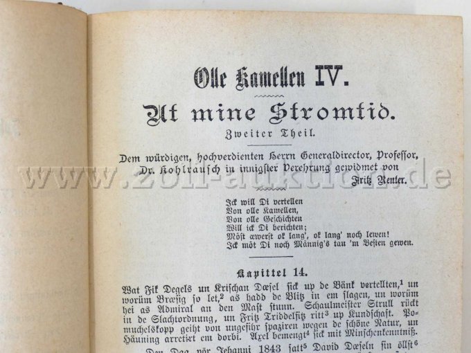 7 antiquarische Bände - Sämtliche Werke von Fritz Reuter, 1877/1878 – foto 17 – kavel bij Zoll-Auktion, Dresden
