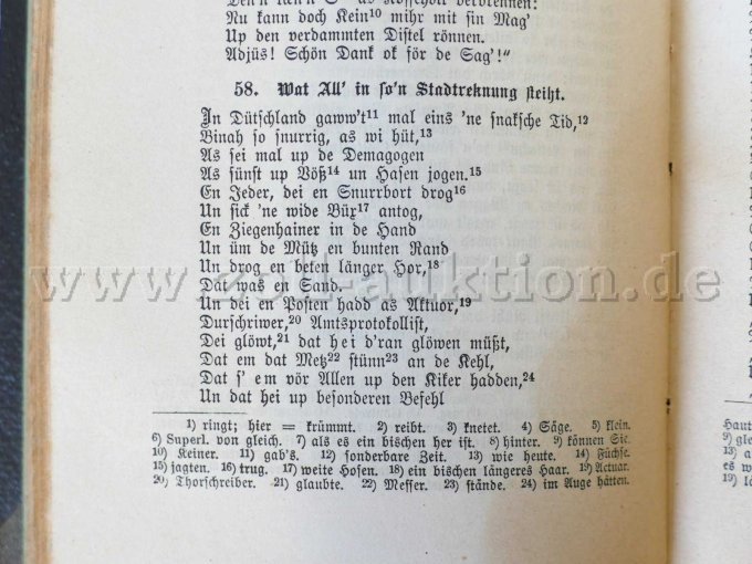 7 antiquarische Bände - Sämtliche Werke von Fritz Reuter, 1877/1878 – foto 10 – kavel bij Zoll-Auktion, Dresden