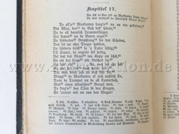 7 antiquarische Bände - Sämtliche Werke von Fritz Reuter, 1877/1878 – foto 12 – kavel bij Zoll-Auktion, Dresden