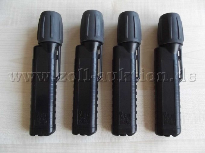 4 Taschenlampen UK4AA eLED ZOOM schwarz