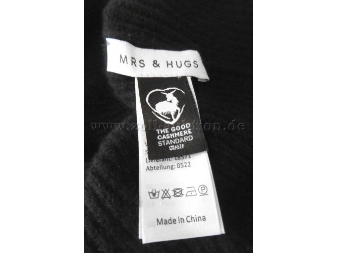 Herstellerangaben MRS & HUGS, Strickmütze