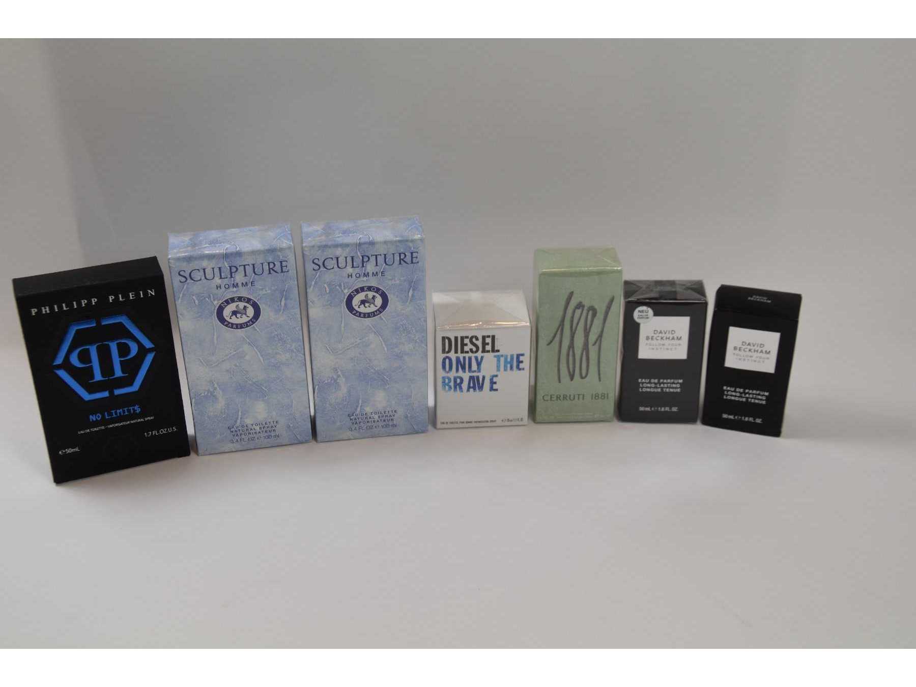 7 verschiedene Parfum der Marken „Cerruti“ „David Beckham“ u.w.