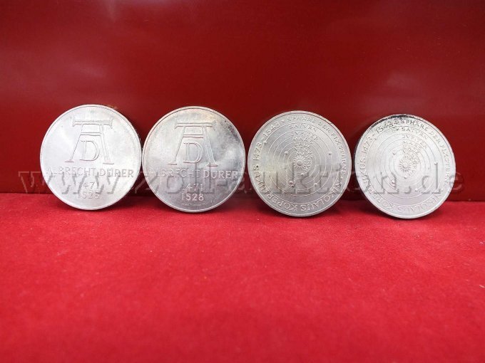 2x Albrecht Dürer, 2x Nikolaus Kopernikus