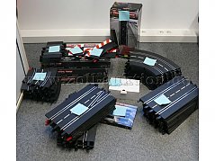 80 Schienenteile für SlotCar Rennbahn Carrera, +Trafo, +Tower