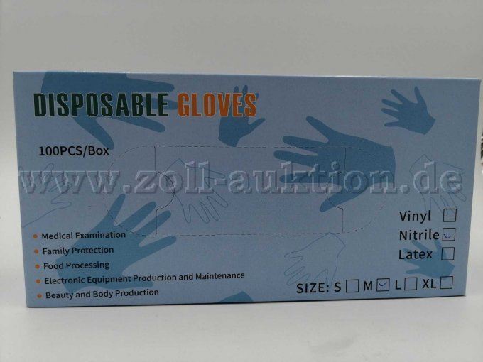 Disposable Gloves Einweghandschuhe Ansicht Vorderseite