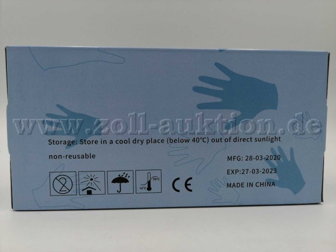 Disposable Gloves Ansicht Rückseite