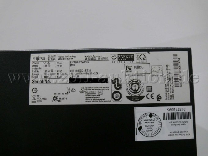 8 Arbeitsplatzcomputer Modell Fujitsu ESPRIMO P756/E90+ (WI5W) – foto 3 – kavel bij Zoll-Auktion, Tübingen