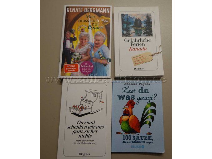 Konvolut aus 8 Büchern, Romane,
hier: Teilansicht von 4 Büchern