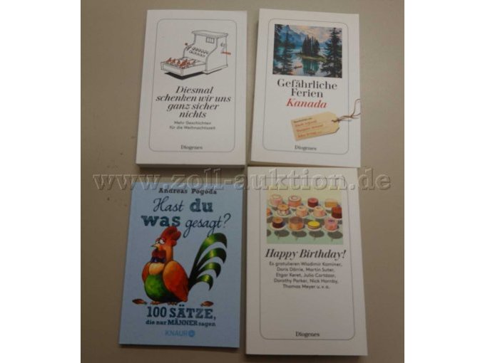 Konvolut aus 8 Büchern, Romane,
hier: Teilansicht von 4 Büchern