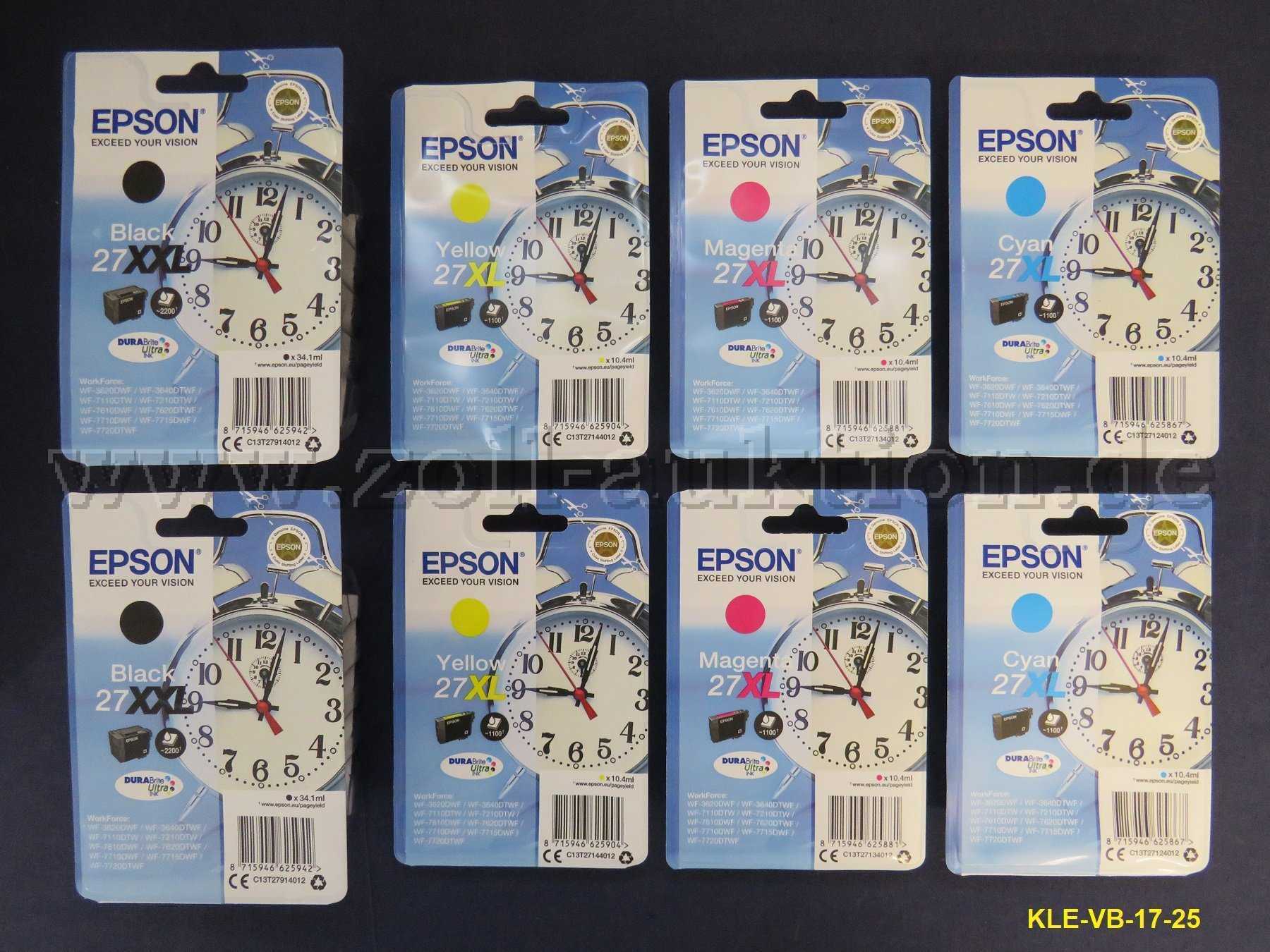 8 x EPSON Druckerpatronen