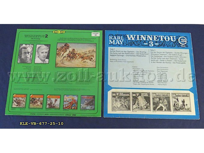 Rückseite Cover Winnetou 2 und Winnetou 3