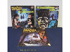 Vorderseite Cover 2x Dracula, 1x Frankenstein