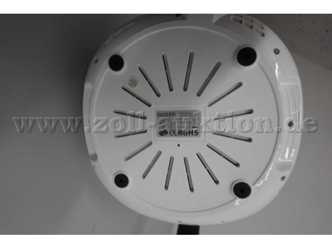 HAUSLIEBE LF1 Airfryer (1500 W, 1 Heißluftfritteuse, digitales Display, ohne Öl, einfach zu bedienen und reinigen, für 2-3 Personen, 3.5 Liter) weiß,
Ansicht von unten: 
CE-und GS-Kennzeichen