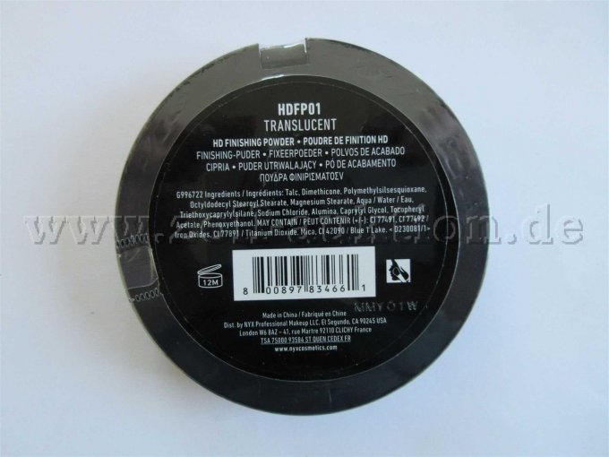 NYX Makeup Farbe 01 Artikelnummer