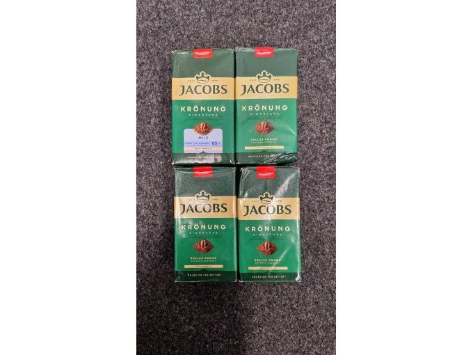 Frontansicht Jacobs Krönung Signature und Jacobs Krönung Mild