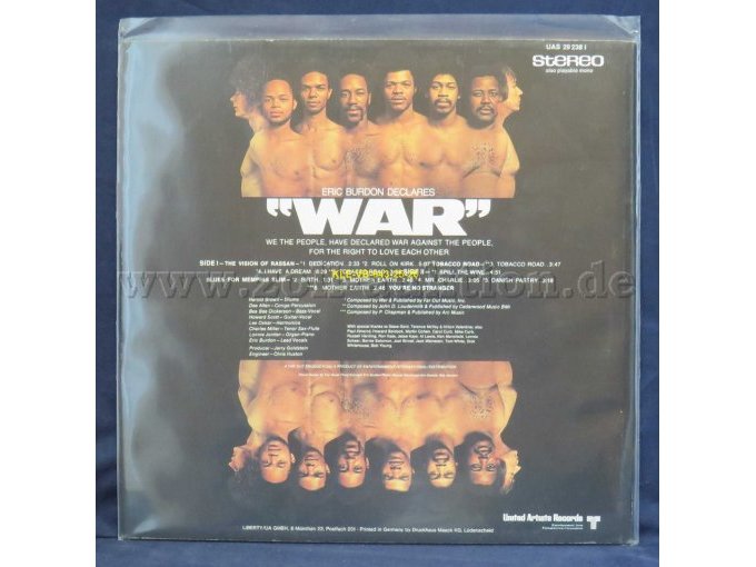 ERIC BURDON / „declares „WAR“